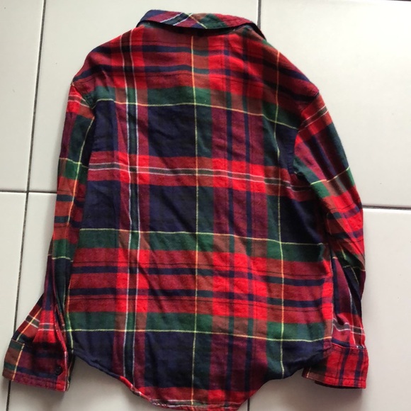 Plaid long sleeve top size 6 - Picture 4 of 4